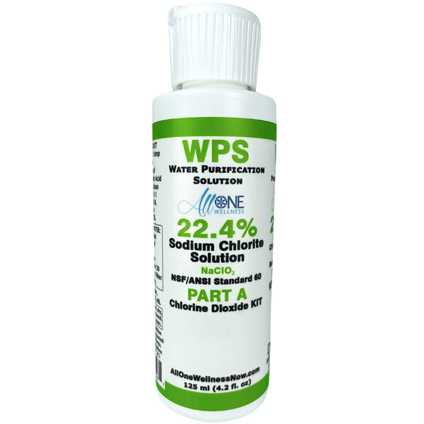 WPS Water Purification Solution Sodium Chlorite 22.4% PART A 125ml - AllOne Wellness CA$15.97